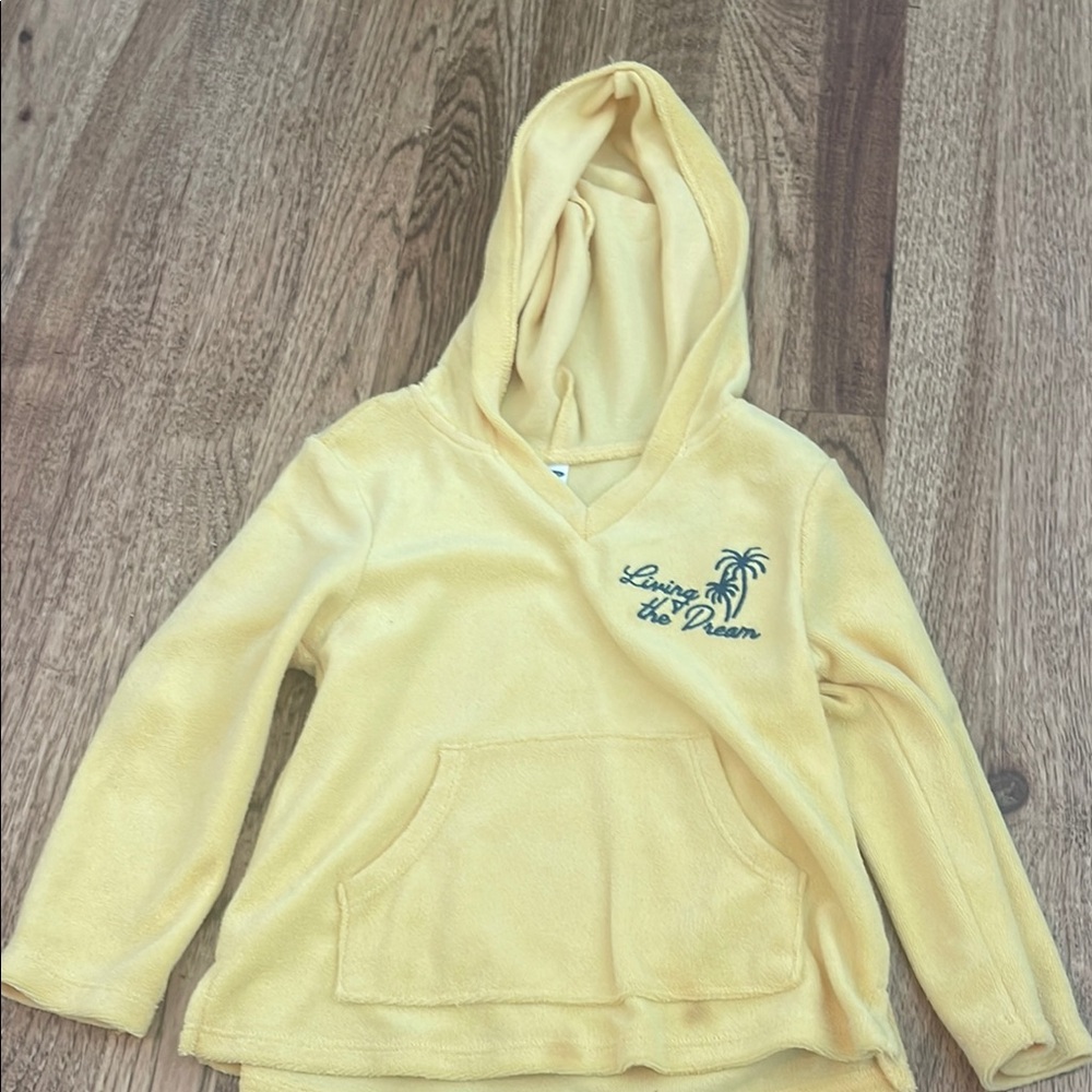 Yellow Kids hoodie/coverup